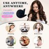 Gwabee No Heat Curling Headband, 70" Soft Hair Curlers to Sleep In Overnight Curls Headband, No Heat Hair Curler Ribbon Curl Wrap for Long Hair Rollers, 9 PCS Curling Rods Set with Yoga Strap -Black