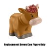 Replacement Part for Fisher-Price Little-People Christmas Nativity Playset - HPP89 ~ Replacement Brown Cow Figure