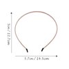 FOMIYES Metal Hair Band 5pcs Skinny Headband Thin Hair Hoop Hairband Spring Hair Hoop Simple Metal Headband for Makeup Sports Yoga
