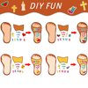 Qyeahkj 32 Sets Sunday School Crafts for Kids Jesus Sticker, Religious Jesus Walks with Us DIY Christian Easter Craft Kit for 4 8 10 Toddlers Preschool Home Classroom Activities