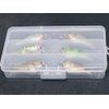 wLure Minnow Crankbait for Bass Fishing Bass Lure Jerkbait Fishing Lure (HC15KB, with Tackle Box)