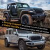 RERPRO Front Door Roll Bar Grab Handles Compatible with 2018-2024 Jeep Wrangler JL 2/4 Door 4XE Gladiator JT Interior Accessories Paracord Grip Handle Keep Airbag Function 2 Pack Black with US Flag