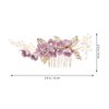 iplusmile Wedding Hair Comb, Pearl Flower Bride Hair Clip Accessories, Hair Side Comb Clips for Bride Bridesmaid Women Girls, Purple