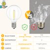 Svater G40 LED Replacement Bulbs for Outdoor String Lights, 25 Pack Dimmable Shatterproof Globe Bulbs, E12/C7 Screw Base Edison Light Bulbs for Indoor Outdoor Patio Decor, Warm White 2700K