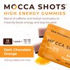 SGC Seattle Gummy Company Caffeine Energy Gummies 12-Pack, Orange Chocolate Mocca Energy Chews, Nootropic, Vegan, Plant-Based, Gluten Free, 200mg Caffeine