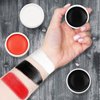 Halloween Makeup Face Body Paint - Professional SFX Makeup Kit Special Effects Ghost Skeleton for Adult Full Coverage Cosplay Corpse Paint Fx Makeup (Black & White & Red)