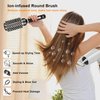 Elfirly Round Brush for Blow Out, Ionic Tech Thermal Ceramic Round Hair Brush for Blow Drying, Barrel Brush with Boar Bristles for Curling Hair, Adding Volume (Barrel1.7 inch, 2.9 inch with Bristles)