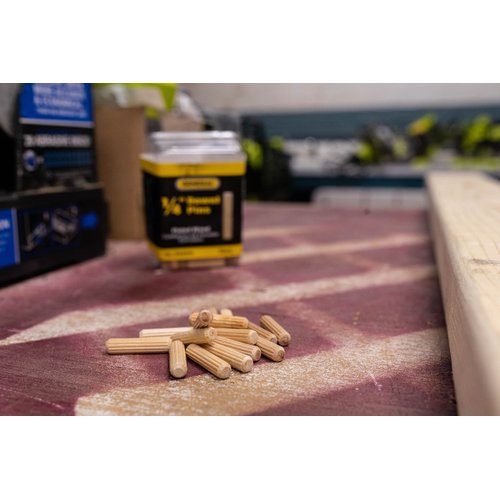 General Tools 840014 1/4-Inch Fluted Wood Dowel Pins, 72 Count (Pack of 1)