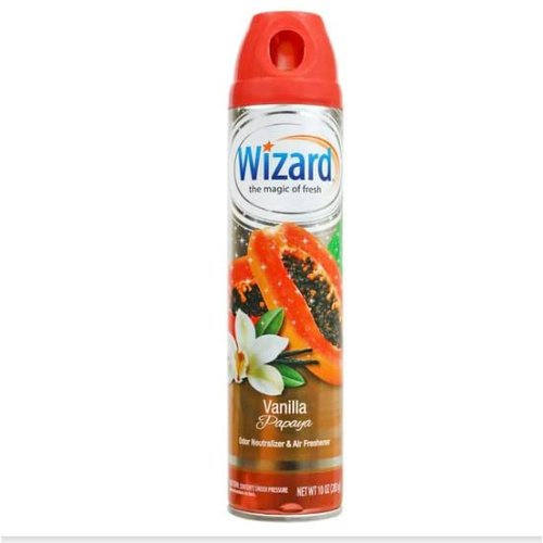 Wizard The Magic of Fresh | Odor Neutralizer & Air Freshener - 10 Oz. Vanilla Papaya (Pack of 3) (Packaging May Vary)
