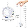 45mm Crystal Suncatcher Round Pendant Rainbow Maker for Home Car Decor (Moon and Sun)