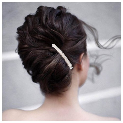 Iaceble French Pearl Hair Comb Pin Bridal Pearl Hair Combs Vintage Pearl Side Comb Hair Piece Weddings Pearl Hair Comb Decorative Hair Accessories for Women and Girls Headdress (D)
