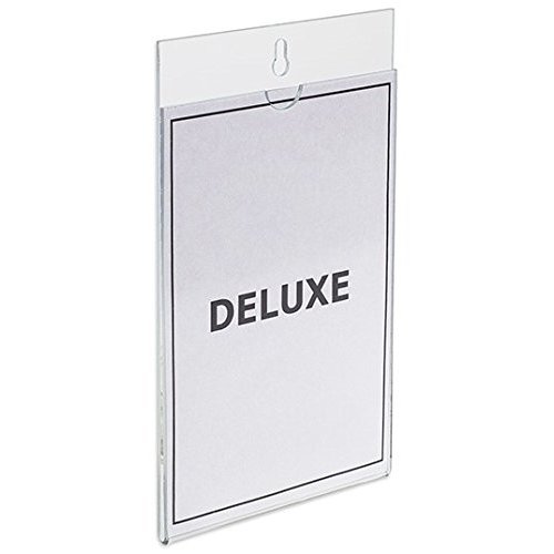 Source One Deluxe Ez-Change Portrait Wall Mount Sign Holder Picture Frame (8.5 x 11)