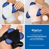 Gel Ice Pack for Injuries Reusable - Cold/Hot Pack for Neck, Shoulder, Knee, Hot Cold Therapy for Rotator Cuff Injuries, Bursitis, and Swelling, Shoulder Ice Pack Wrap, Ice Pack for Shoulder Brace