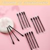 300Packs Disposable Double-Headed Comedones Extractor Plastic Blackhead Remover Black Pimple Popper Tool Acne Removal Stick Cotton Swab Beauty Tool