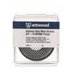 Attwood 4232-7 Mesh Strainer/Drain Filter, Stainless Steel Mesh, Fits ¾-Inch Aerator Inlet and 3886-1 Thru-Hull