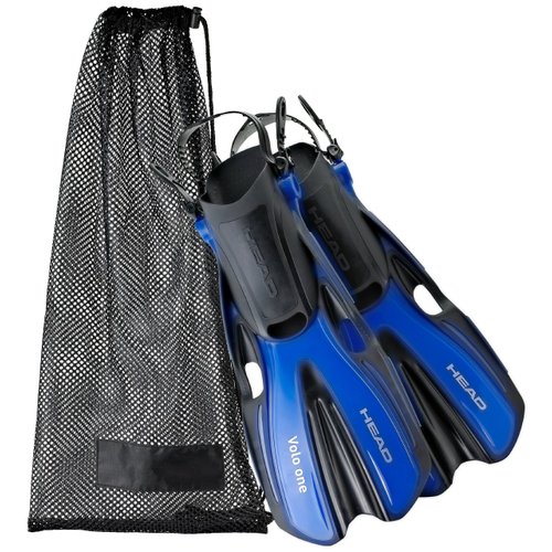 HEAD Mares Volo One Adjustable Snorkeling Fins, Blue, Small/Medium