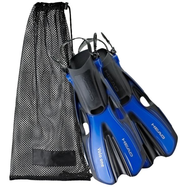 HEAD Mares Volo One Adjustable Snorkeling Fins, Blue, Small/Medium