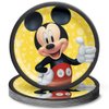 Amscan Mickey Mouse Forever Round Plates (9") - Pack of 8 - Vibrant Multicolor Paper Plates - Perfect for Child's Mickey-Themed Party