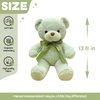 VYUSIT Green Teddy Bear Stuffed Animals 13.4" Soft Cuddly Stuffed Plush Teddy Bear Cute Plush Toys for Birthday Christmas New Year Valentine’s Day Wedding Party