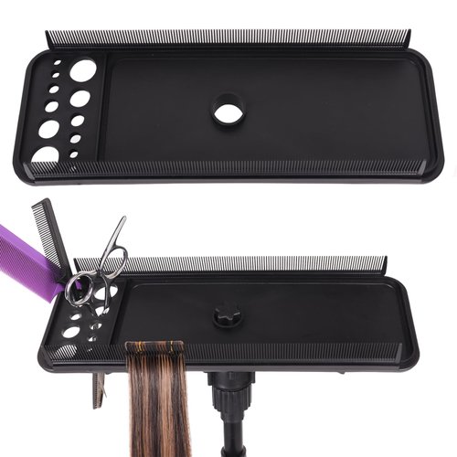 AliLeader Hair Extension Tool Tray with 2Pcs Hair Comb for Wig Stand Tripod Hair Extension Holder...