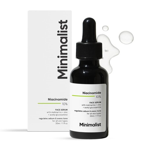 Minimalist 10% Niacinamide Face Serum for Acne Control &amp; Oil Balancing with Zinc | Pore Minimizer...