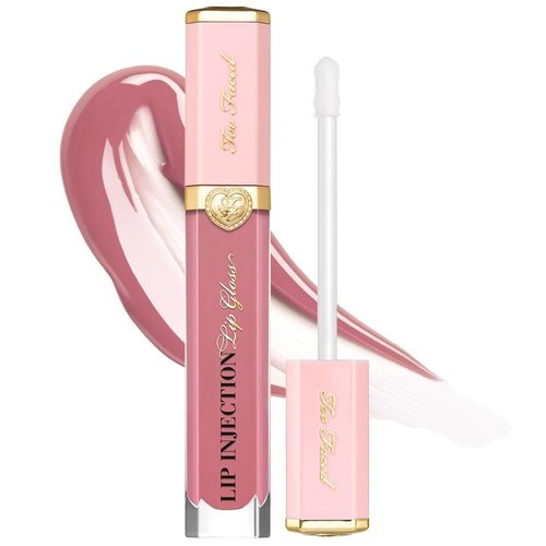 Too Faced Lip Injection Power Plumping Lip Gloss | Vitamin A + E, Vegan + Cruelty Free, 0.22 fl. oz., Glossy & Bossy