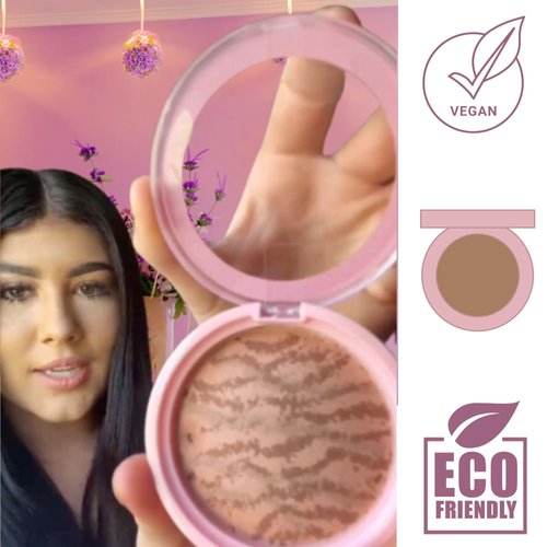 California Tan Custom Baked Bronzer Bronzing Powder, Highlight Bronzing Compact