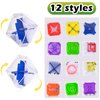 GOLDGE 24 Pcs Balance IQ Maze Game Toy Set - Mini 3D Brain Maze Puzzle Cubes in a Box. Fun Party Favor Games and Ideal Prizes for Kids and Adults (24 Pcs)