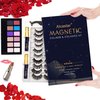 Alcastar Magnetic Eyelashes,Magnetic Eyelashes Natural Look,Magnetic Eyeliner Eyelash Kit,Magnetic Lashes Mink,Waterproof, Long Lasting, Magnetic,Easy to Apply, (Kit-A4: 10 paris+4 tubes)