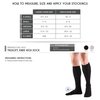 Truform Medical Compression Socks for Men and Women, 8-15 mmHg Knee High Over Calf Length, White, Medium