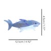 Novelty Big White Shark Hair Clip,Acetate Hair Clip,Big Claw Clip for Women,Greyblue, 1 Count (Pack of 1)