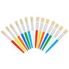 14 Pcs Paint Brushes for Kids, Round and Flat Kids Paint Brushes, Easy Hold and Clean Toddler Paint Brushes, Bristle Craft Paint Brushes for Acrylic Oil Watercolor Washable Paint