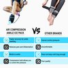 THE COLDEST Ankle Ice Pack - Ice Wrap w/Cold Gel Pack & Air Compression - Faster Recovery Ankle Sleeve Compression Support for Achilles Tendon Injuries, Plantar Fasciitis, Swelling, & more