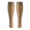 Truform Sheer Compression Stockings, 15-20 mmHg, Women's Knee High Length, Dot Pattern, Nude, Medium