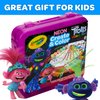 Crayola Trolls World Tour, Neon Create & Color Art Set, Over 70 Art Supplies, Gift for Kids, 5, 6, 7, 8