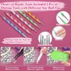 Shynek 2×130ML B7000 Rhinestone Clear Jewelry Adhesive Glue with Precision Tip and 1365PCS Charm Rhinestones Flatback Gem for Craft, Fabric Glue with Tools for Jewelry Making Clothes Elastic String