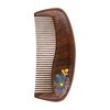Mandala Crafts Wooden Comb - Blue Flower Rosewood Anti-Static Wood Comb - Wooden Wide Tooth Hair Comb for Men Women Straight Curly Hair Detangling Beard