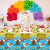 3Pcs Capybara Party Tablecloth Cute Capybara Birthday Table Cover Capybara Animals Party Decorations Plastic Disposable Rectangular Table Cloth Decor for Kids Birthday Baby Shower Animals Themed Party