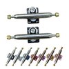 Leefai G3 Professional Fingerboard Trucks with Inverted Kingpin and Single Axles and Pivot Cups (Black 34mm)