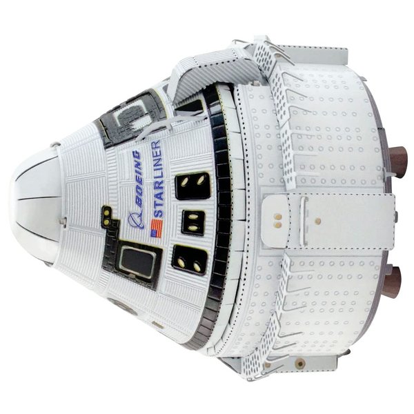 Metal Earth 3D Puzzle Spaceship Cst-100 Starliner Boeing Space Metal Puzzle Building Model Kits for Adults Moderate Level 5 X 5 X 5.5 Cm