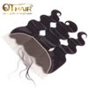 QTHAIR 12A Brazilian Virgin Body Wave Hair Hair Bundles/Closure/Frontal 100% Unprocessed Brazilian Virgin Human Hair Extensions Body Wave Hair (12", 13x4 Frontal)