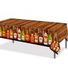 RODASON Whiskey Party Tablecover Plastic Whiskey Theme Birthday Tablecloth Aged to Perfection Birthday Party Decorations Supplies, Multi Color