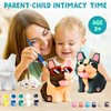 Goodyking Paint Your Own Bull Dog Lamp Kit, DIY Geometric Dog Night Light, Arts & Crafts for Teens, Painting Kit for Kids Age 3+, Room Decorations, Art Supplies Creative Gift for Birthday, Party