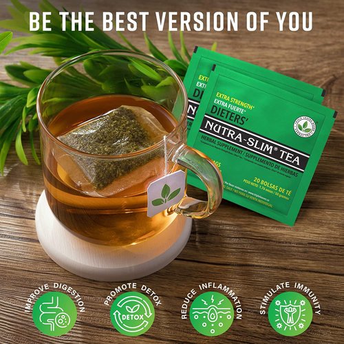 Triple Leaves Brand Nutra-Slim Tea (20 Tea Bags), Extra Strength Dieters’ Tea - Dietary Detox Tea