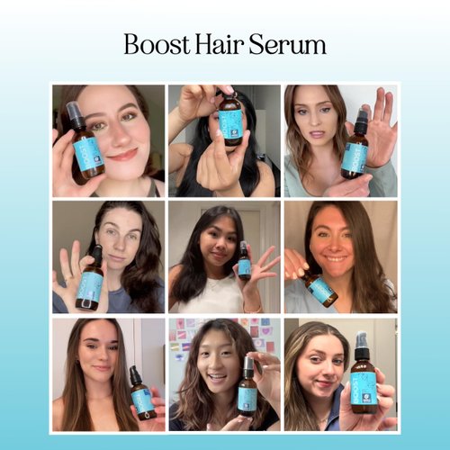 Biotin Hair Growth Serum - Rosemary Hair Thickening Serum with Peppermint Caffeine and Black Castor Oil for Hair Growth - Volumizing Hair Serum for Hair Growth for Men & Women - Vegan & Cruelty Free