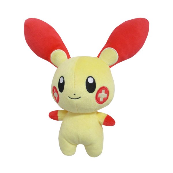 Sanei Pokemon All Star Series - PP69 - Plusle Stuffed Plush, 6.5"
