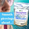 Urban ReLeaf Piercing Relief Sea Salt Concentrate AFTERCARE 6 oz. Bag! Makes 90 Cups! Safely Clean, Soothe, Gently Heal Irritated & Keloid Bump Piercings. Dead Sea Salt, Tea Tree, Rosemary