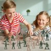 ikasus 360 Piece Plastic Tiny Army Men for Boys, Cool Mini Army Action Figures Military Set, Military Toy Soldiers Figures with Tanks, Planes, Flags Accessories Army Base for Boys,2.8x1.5cm