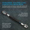 Messermeister Double-Ended Scalloped & Oval Melon Baller - Creates 2 Different Shapes - AISI420 Stainless Steel & Soft-Grip Handle