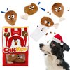Gigwi Interactive Squeaky Dog Toys, Hide and Seek Dog Toys for Boredom and Stimulating, Funny Crinkle Dog Toy Set Bucket, 2-in-1 Dog Puzzle Toys for All Breeds of Dogs IQ Training